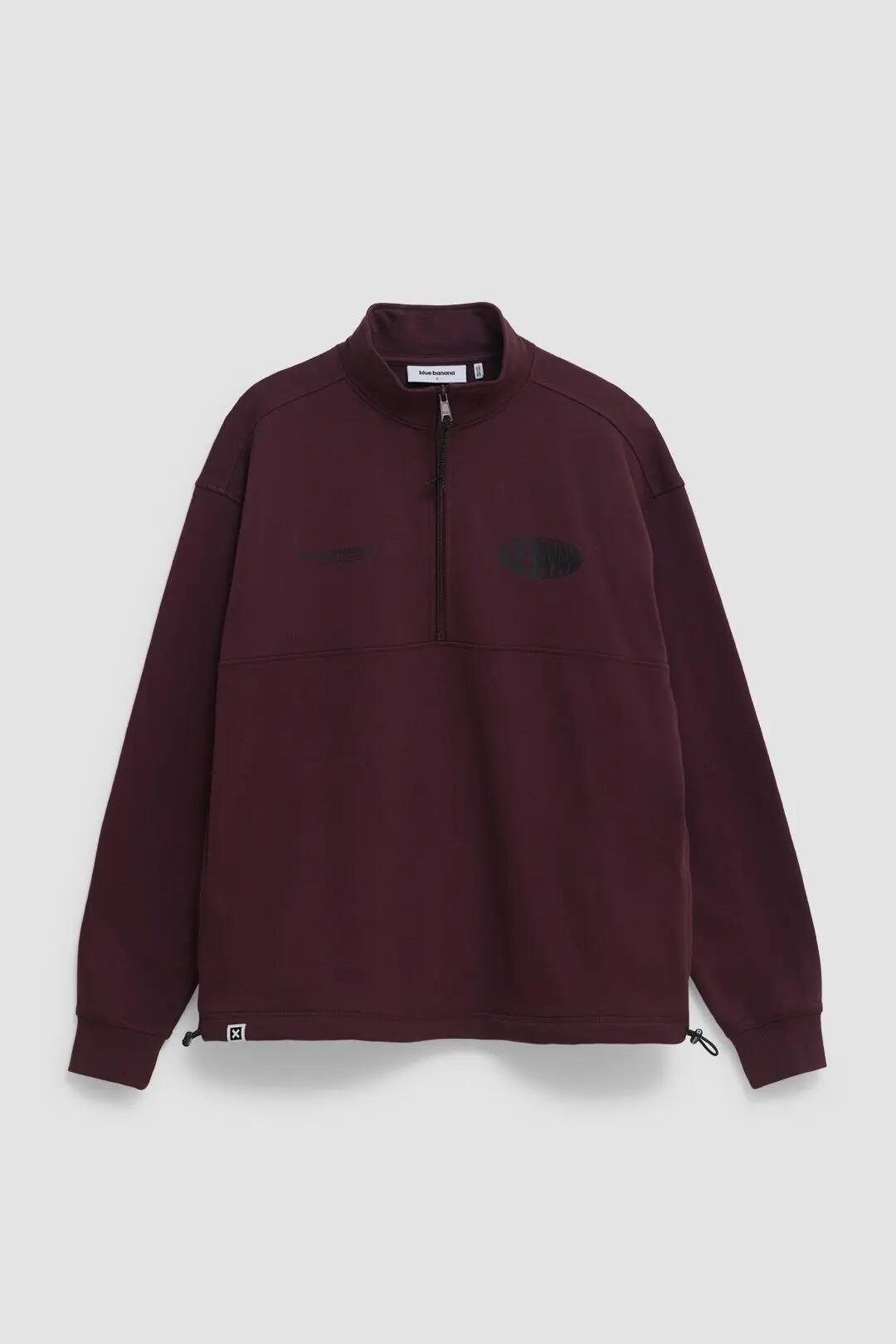 Sudadera con cremallera Blue Banana de 100% Algodón Orgánico Oval Cherry 7/7