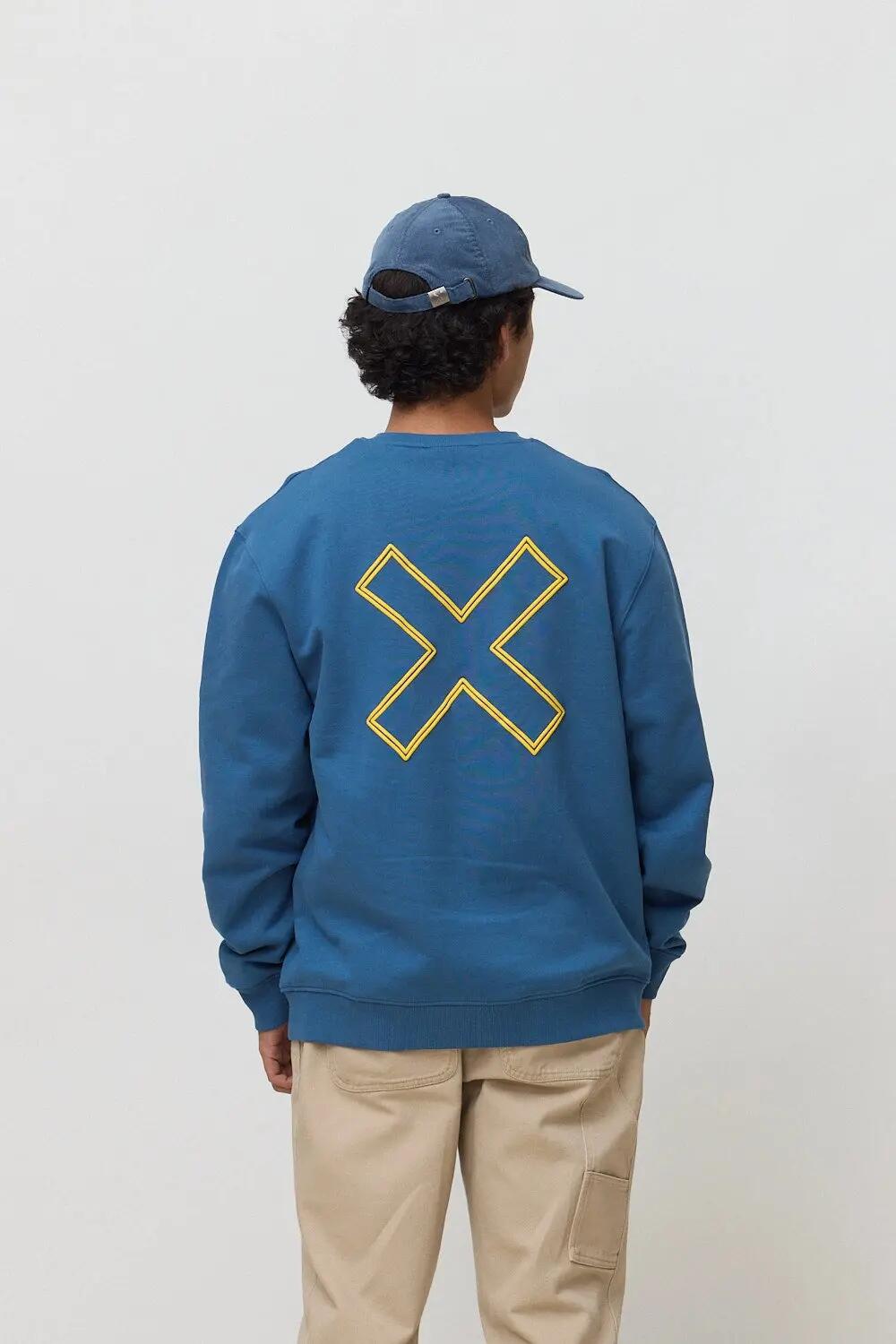 Sudadera Blue Banana de 100% Algodón Orgánico Reef Indigo Blue 2/7