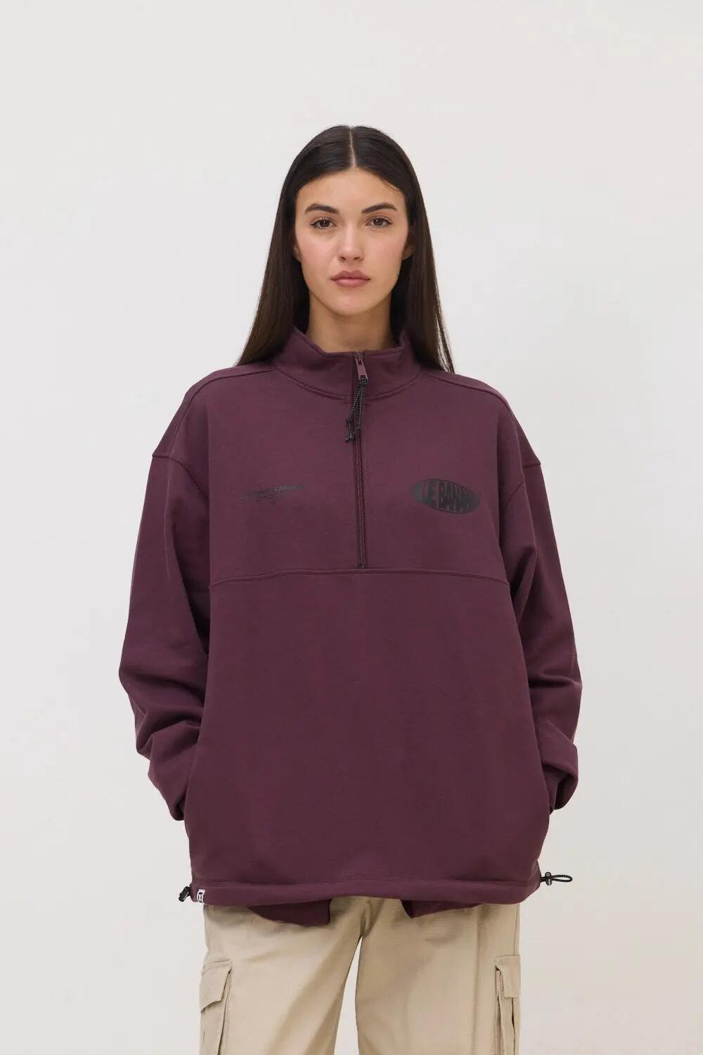 Sudadera con cremallera Blue Banana de 100% Algodón Orgánico Oval Cherry 4/7