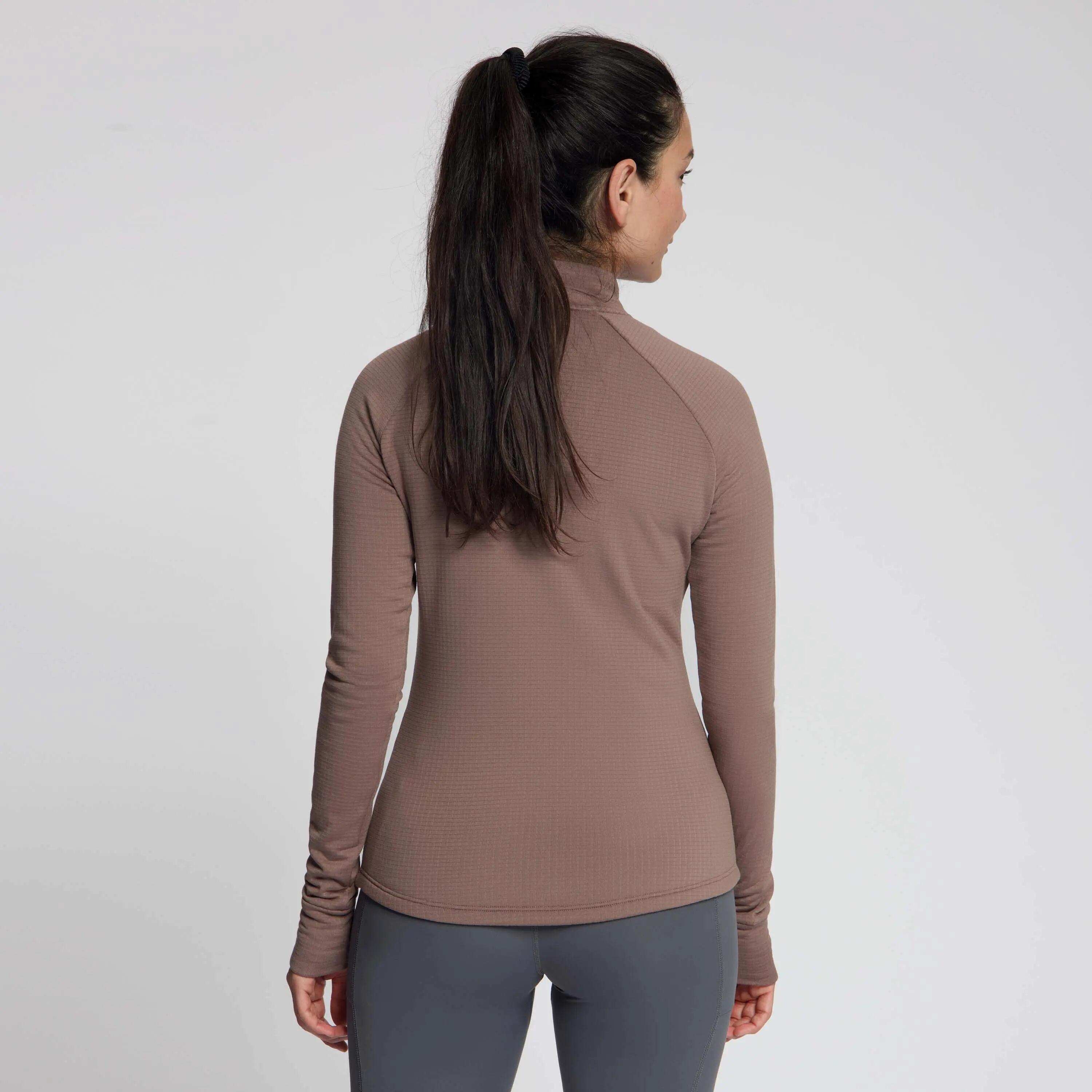 Camisola de Manga Comprida de Corrida Mulher Essential Moca 4/6