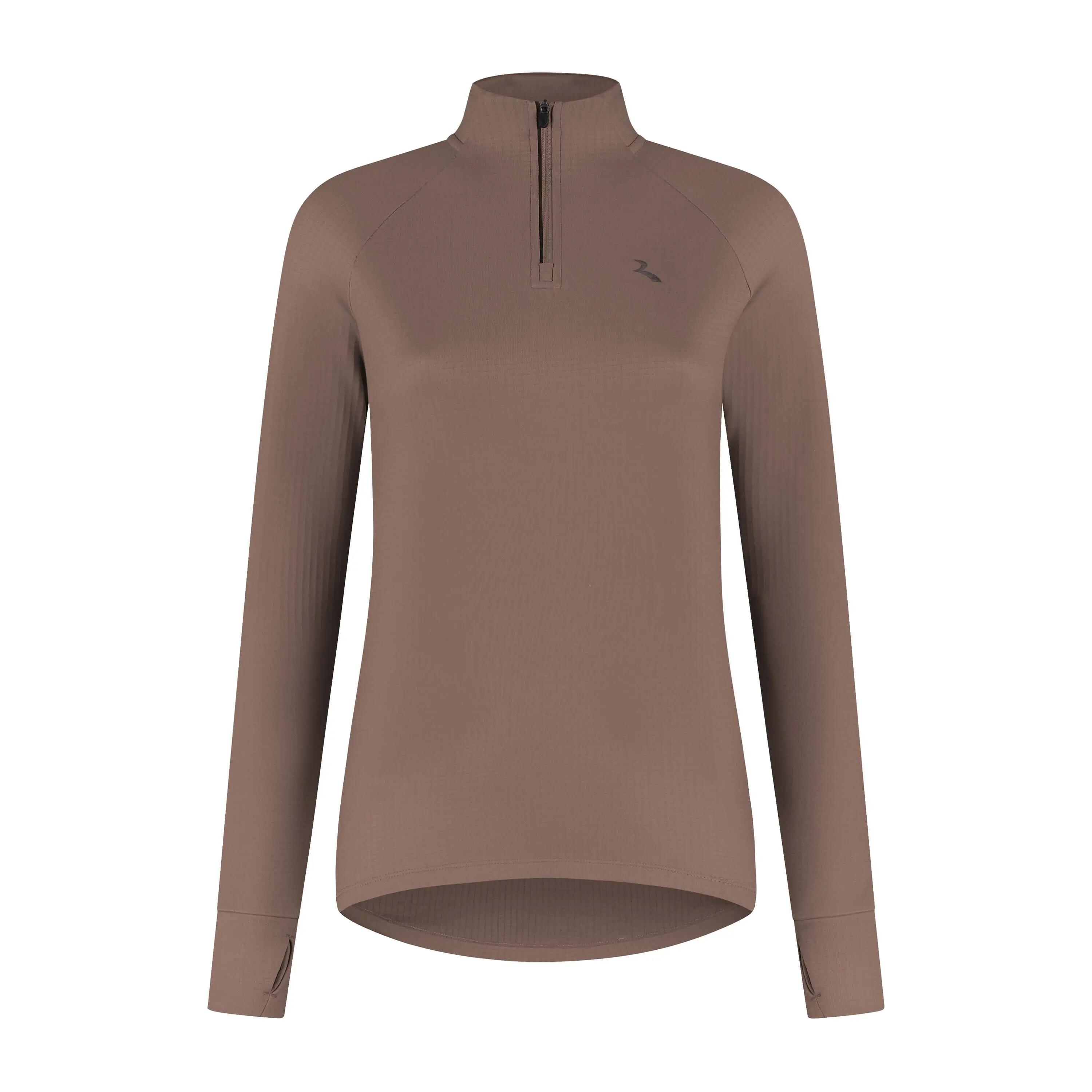 Camisola de Manga Comprida de Corrida Mulher Essential Moca 2/6