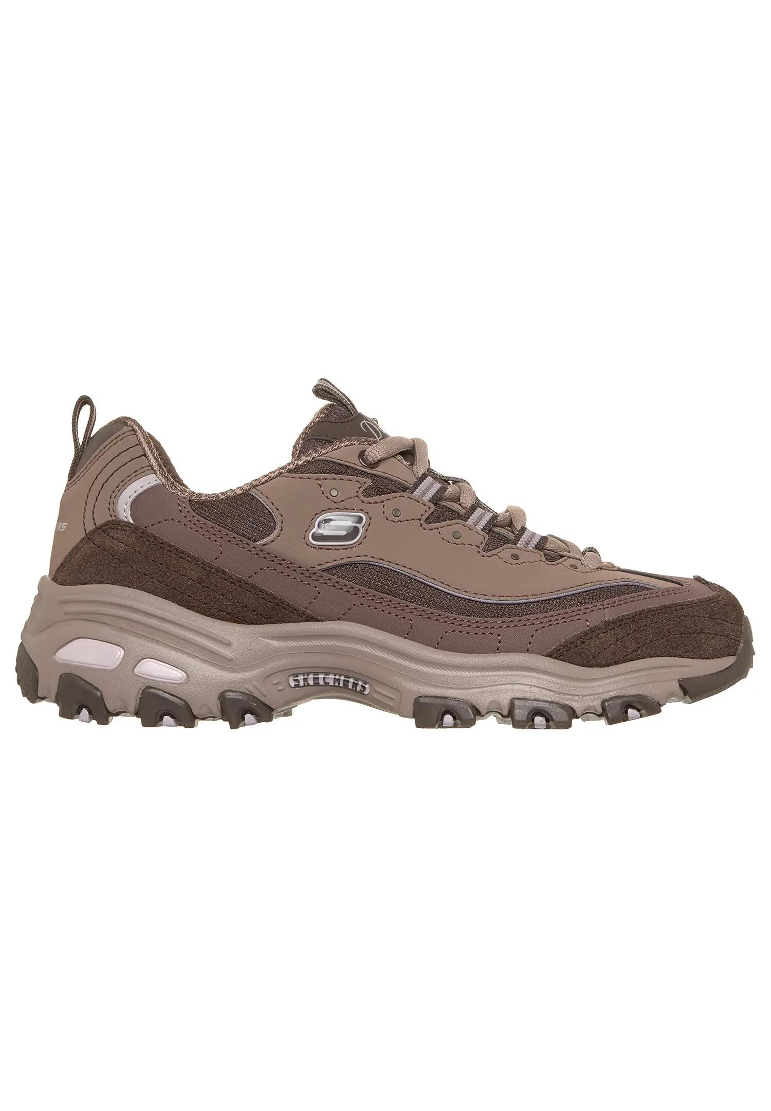 Skechers Damen DLites Modern Classic Sneaker Chocolate 4/5
