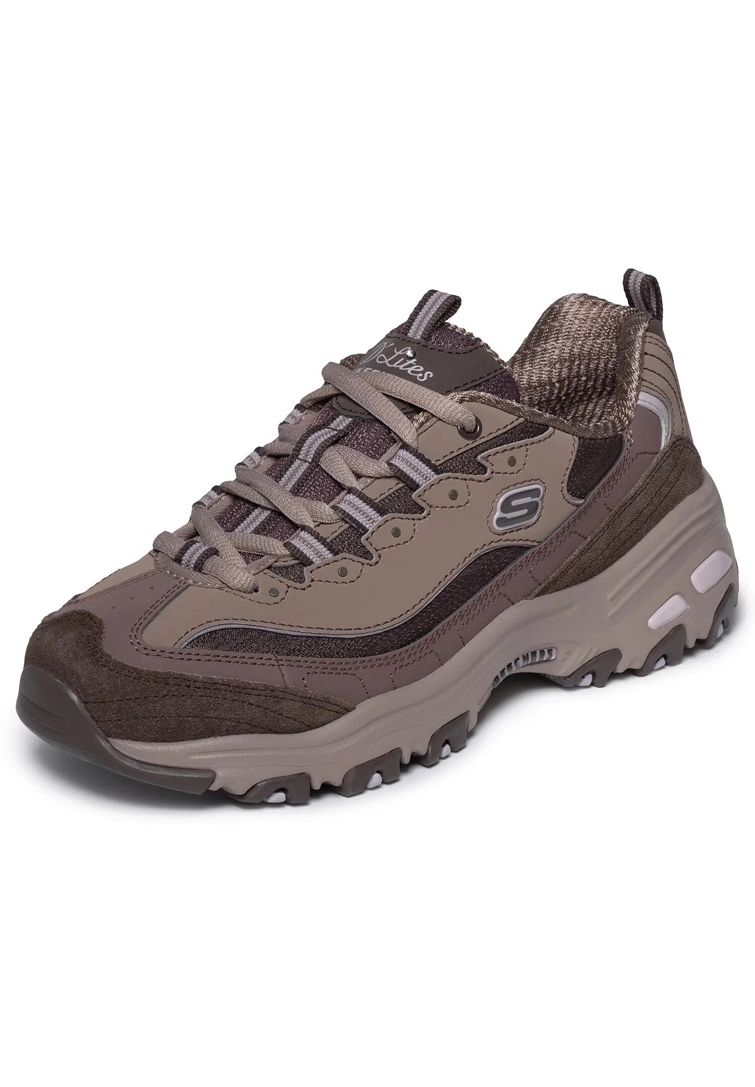 Skechers Damen DLites Modern Classic Sneaker Chocolate 2/5