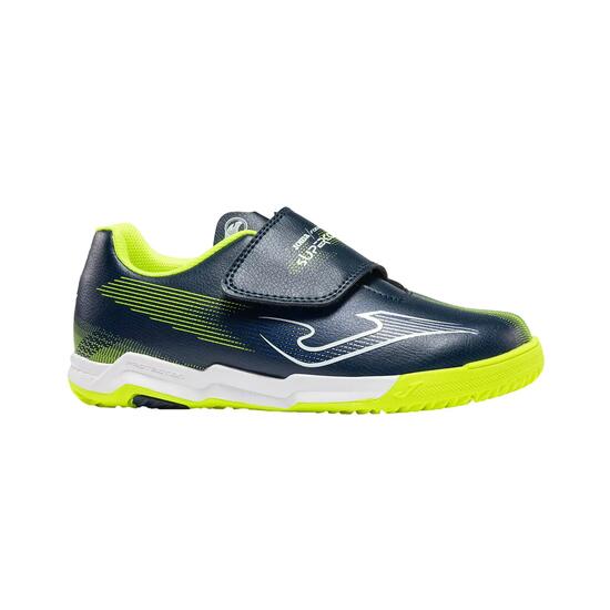 Scarpe Futsal Bambini Joma Supercopa Jr 26 IN Blu Marino