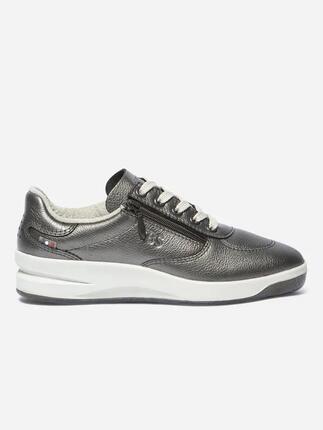 Chaussures - Sport - Femme - Cuir, fermeture lacets et zip - BRAZIP2 - Beige
