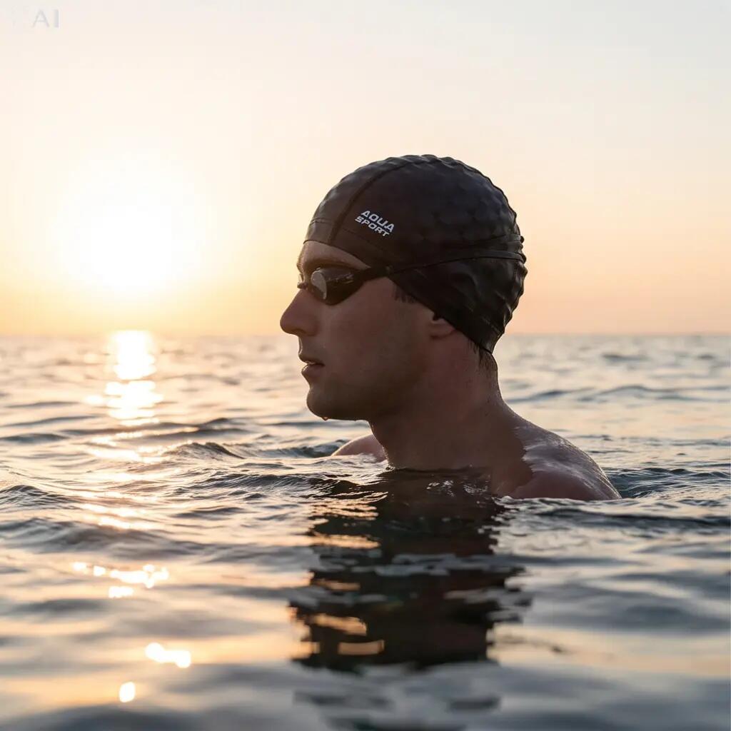 Czepek pływacki materiałowy dla dorosłych Aqua-Sport PU Cap 7/7