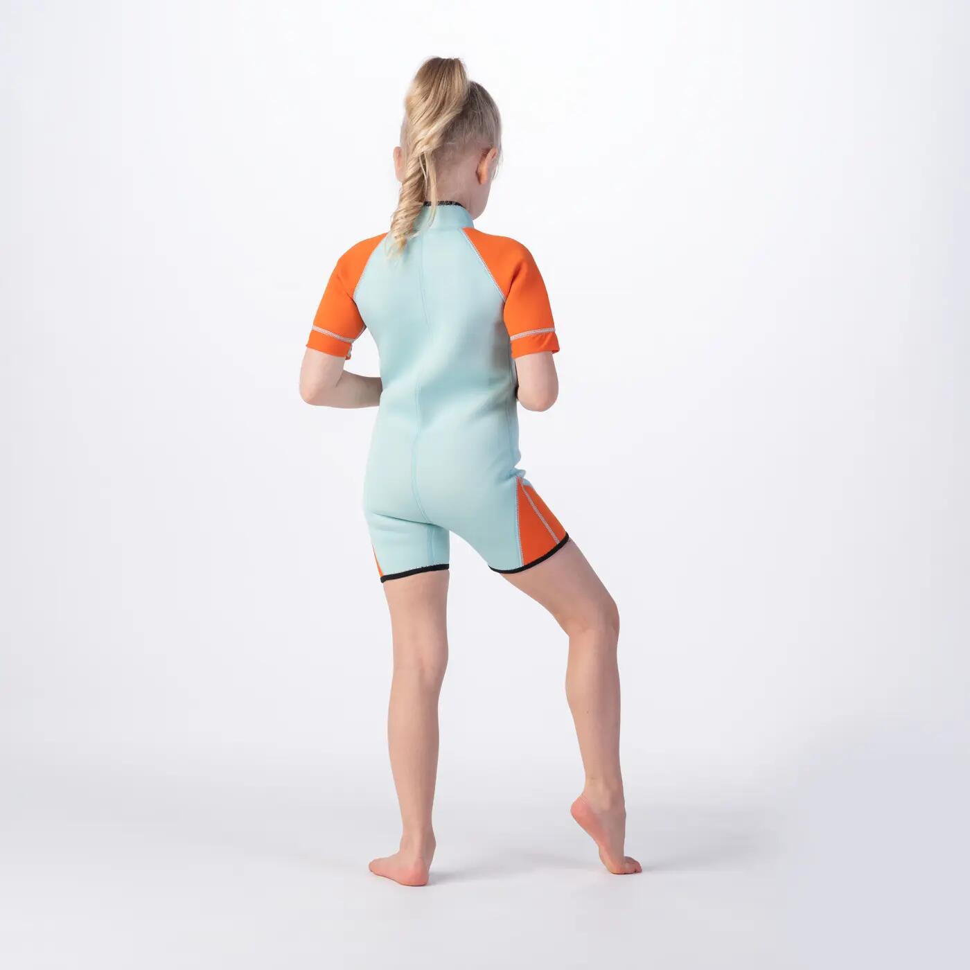 Combinaison shorty de surf enfant Aquawave 2 mm Surfini Front-Zip 5/5