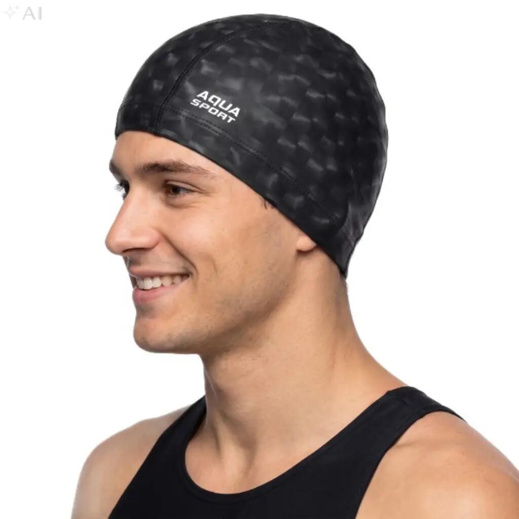 Czepek pływacki materiałowy dla dorosłych Aqua-Sport PU Cap 6/7