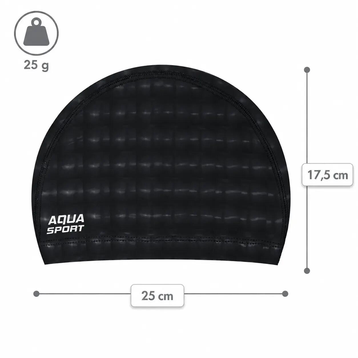 Czepek pływacki materiałowy dla dorosłych Aqua-Sport PU Cap 5/7