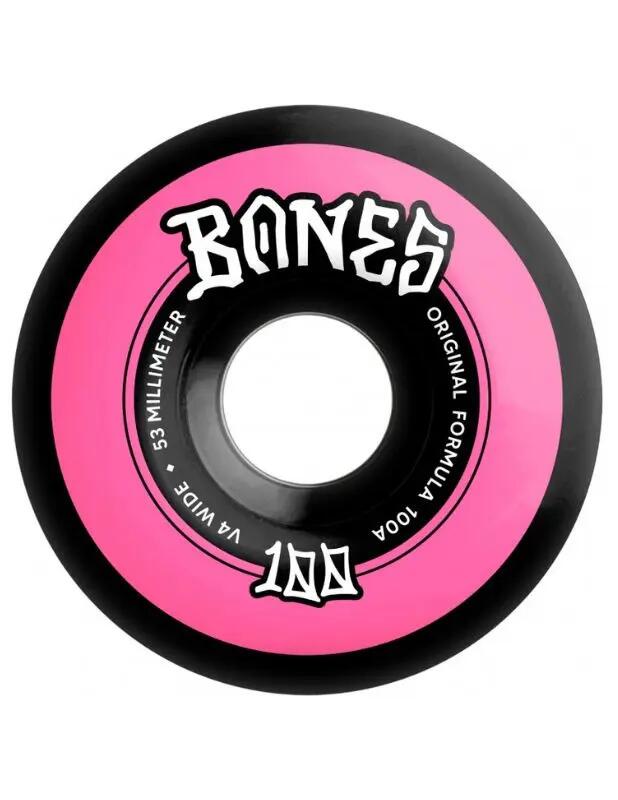 Ruedas Bones OG Formula 100's V4 Wide 53 mm Negro 2/2