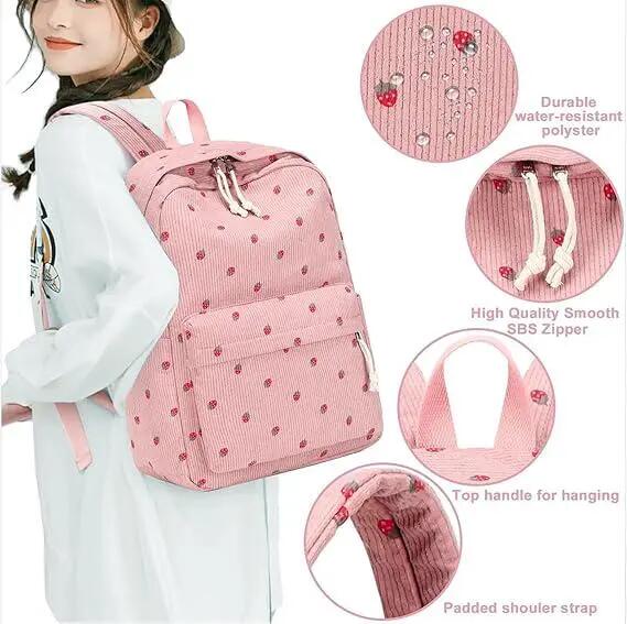 Sac à dos enfant pour filles, motif papillon arc-en-ciel, rose, idéal pour la 6/6