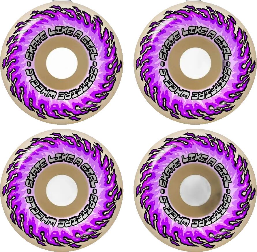 Ruedas - Skate - Unisex - Spitfire F4 99D OG Classic 54mm - Blanco/Morado 2/2