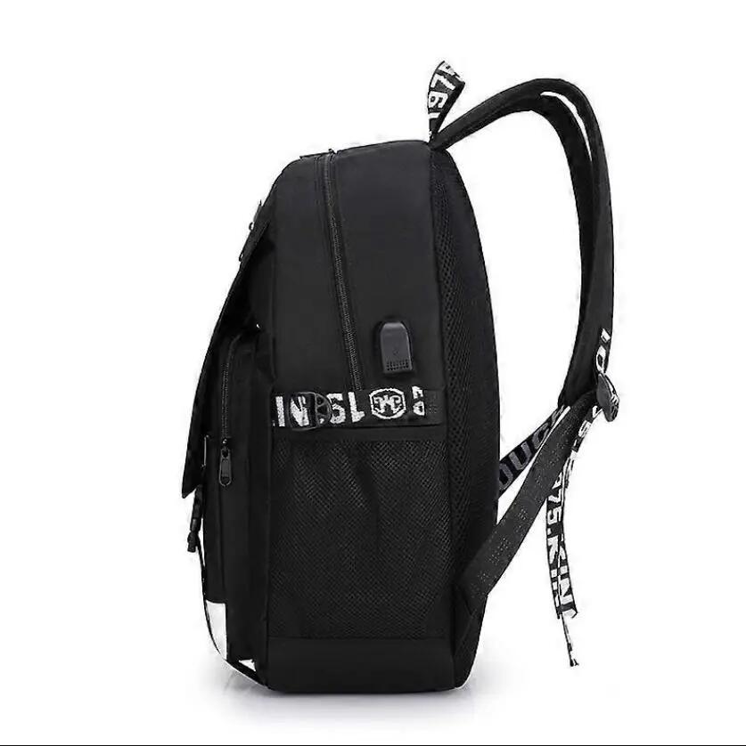 Anime Luminous Backpack Noctilucent School Bags Daypack USB chargeing Port 3/3