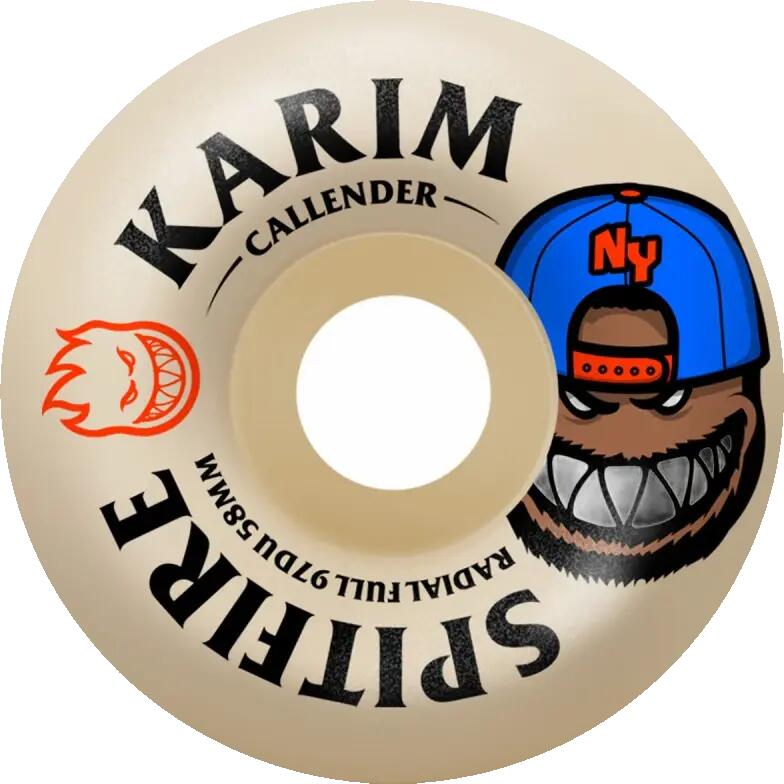 Ruedas - Skate - 58 mm Formula Four Karim Callender - Blanco 2/2