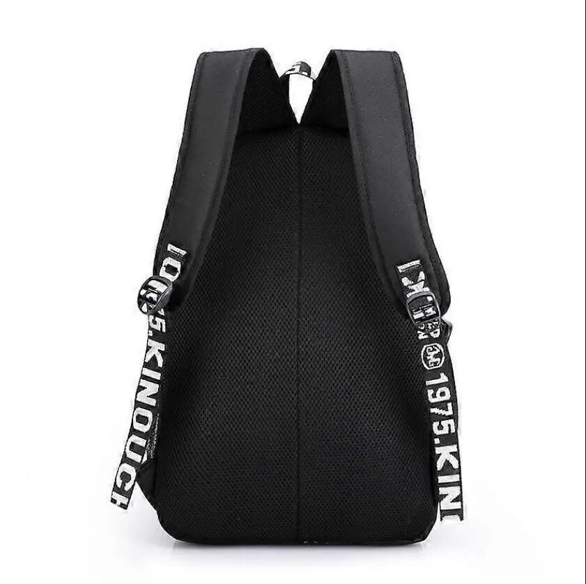 Anime Luminous Backpack Noctilucent School Bags Daypack USB chargeing Port 2/3
