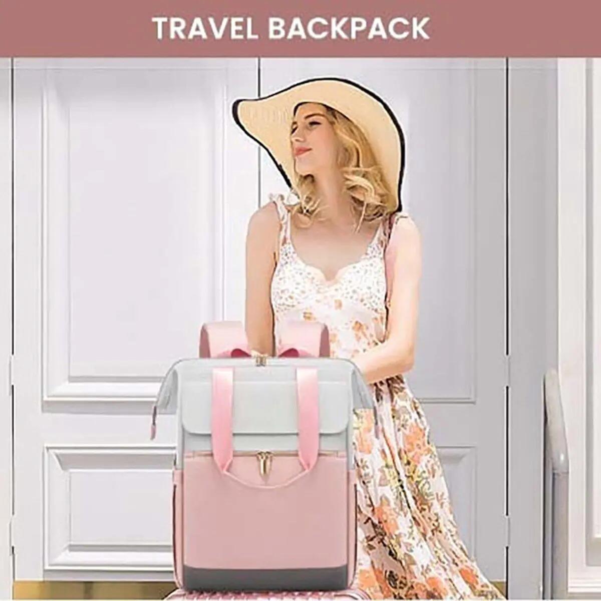 Sac à dos pour femme, cartable d'école étanche pour ordinateur portable, 15.6" 5/6