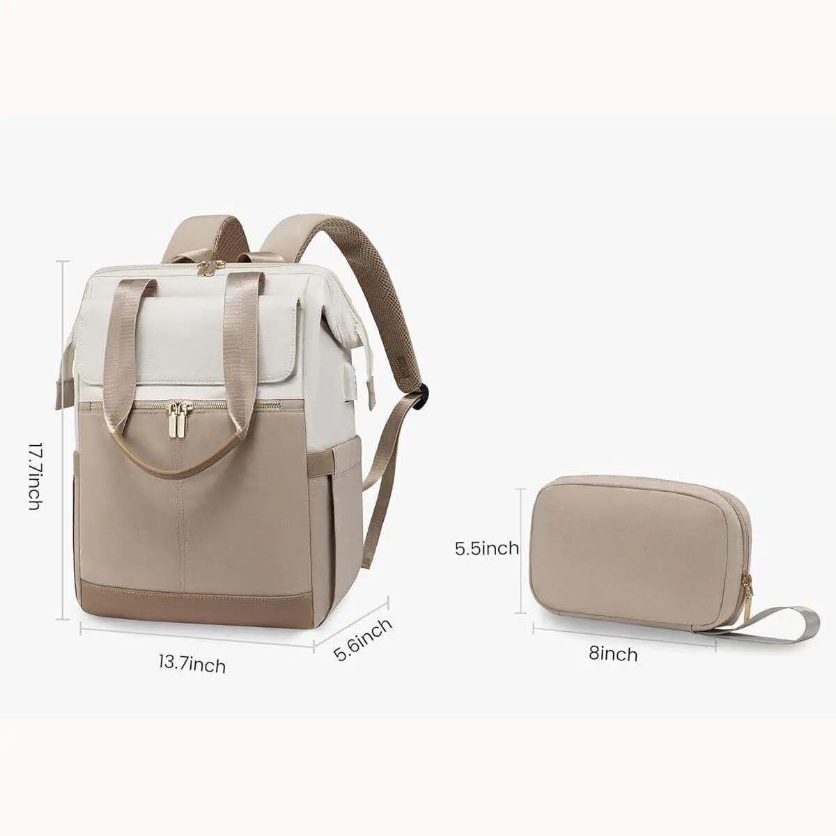 Sac à dos pour femme, cartable d'école étanche pour ordinateur portable, 15.6" 2/6
