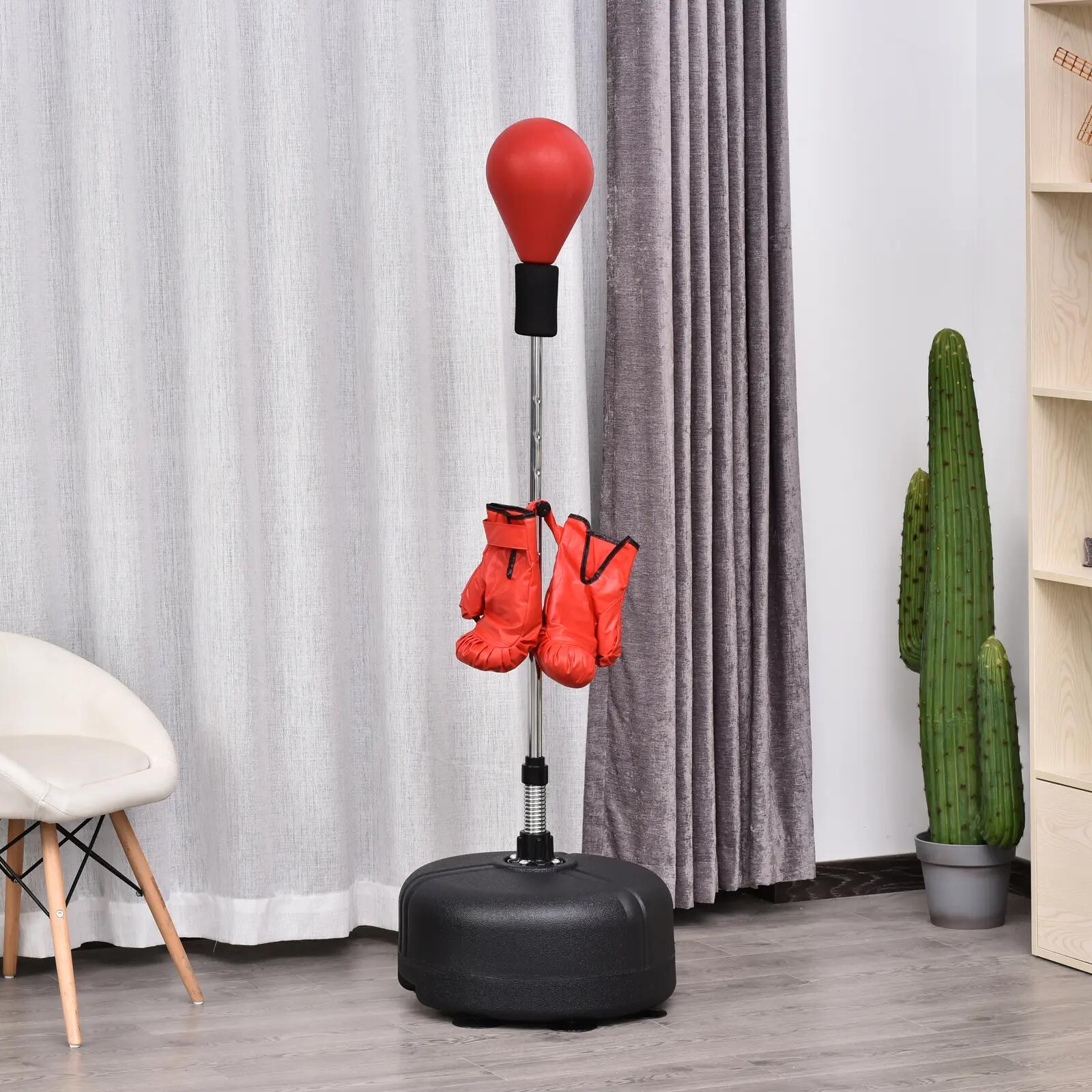 Ballon de frappe avec hauteur réglable (136-154 cm), base rechargeable, support 3/9