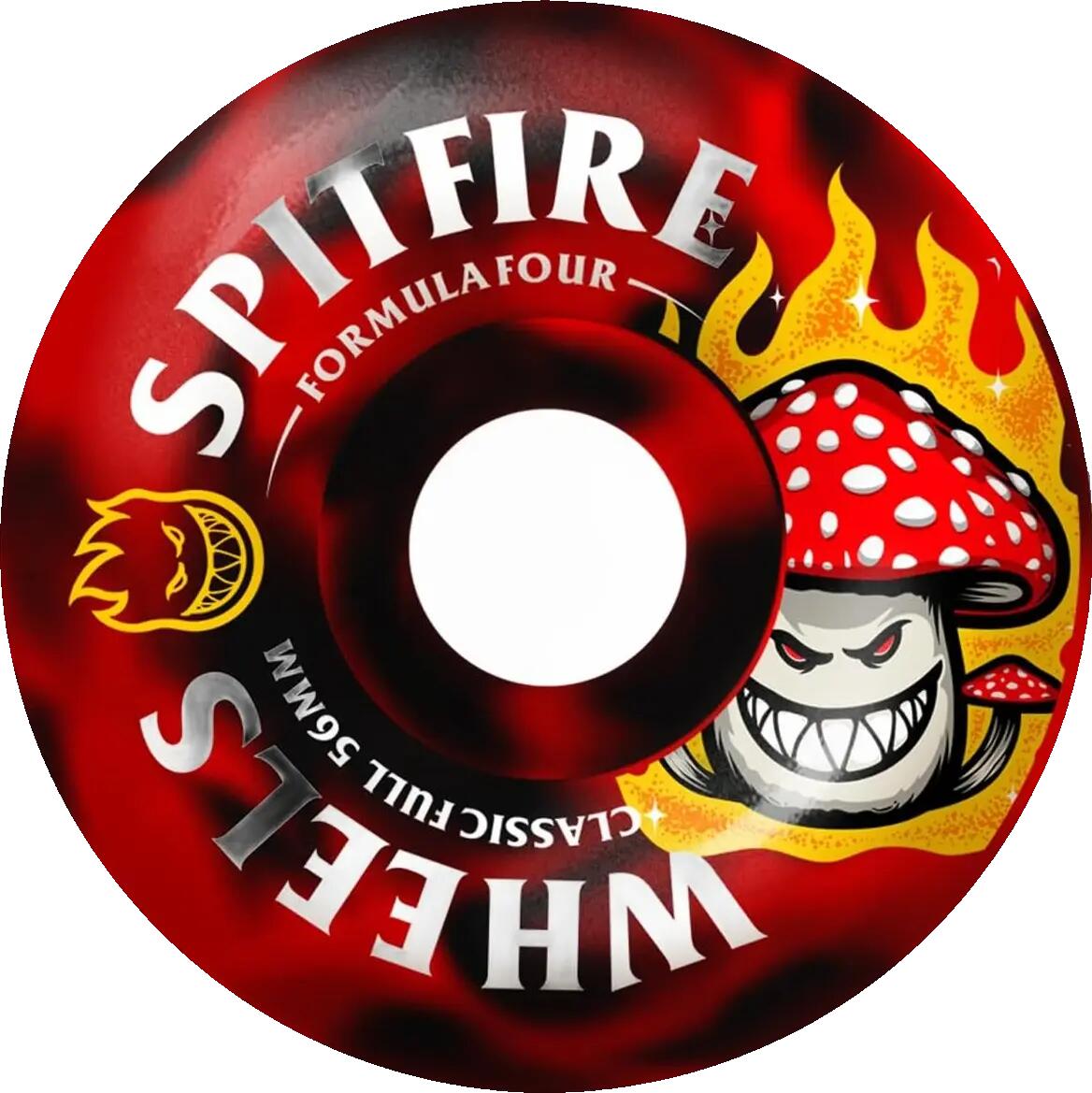 Ruedas - Skate - Unisex - 56 mm 99A - F4 Shroom - Negro/Red 2/2