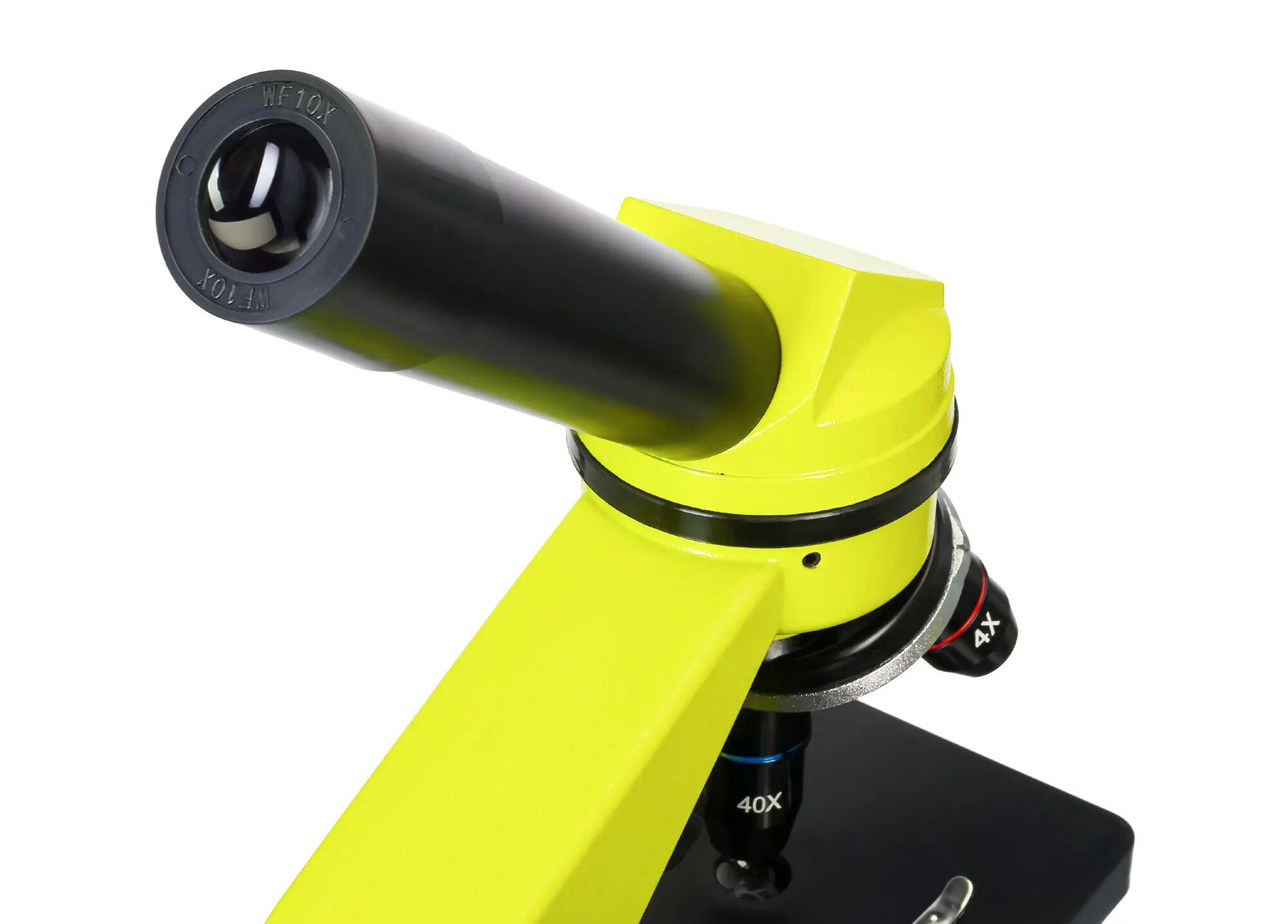 Microscopio Levenhuk Rainbow 2L Verde limetta con libro in inglese 8/14