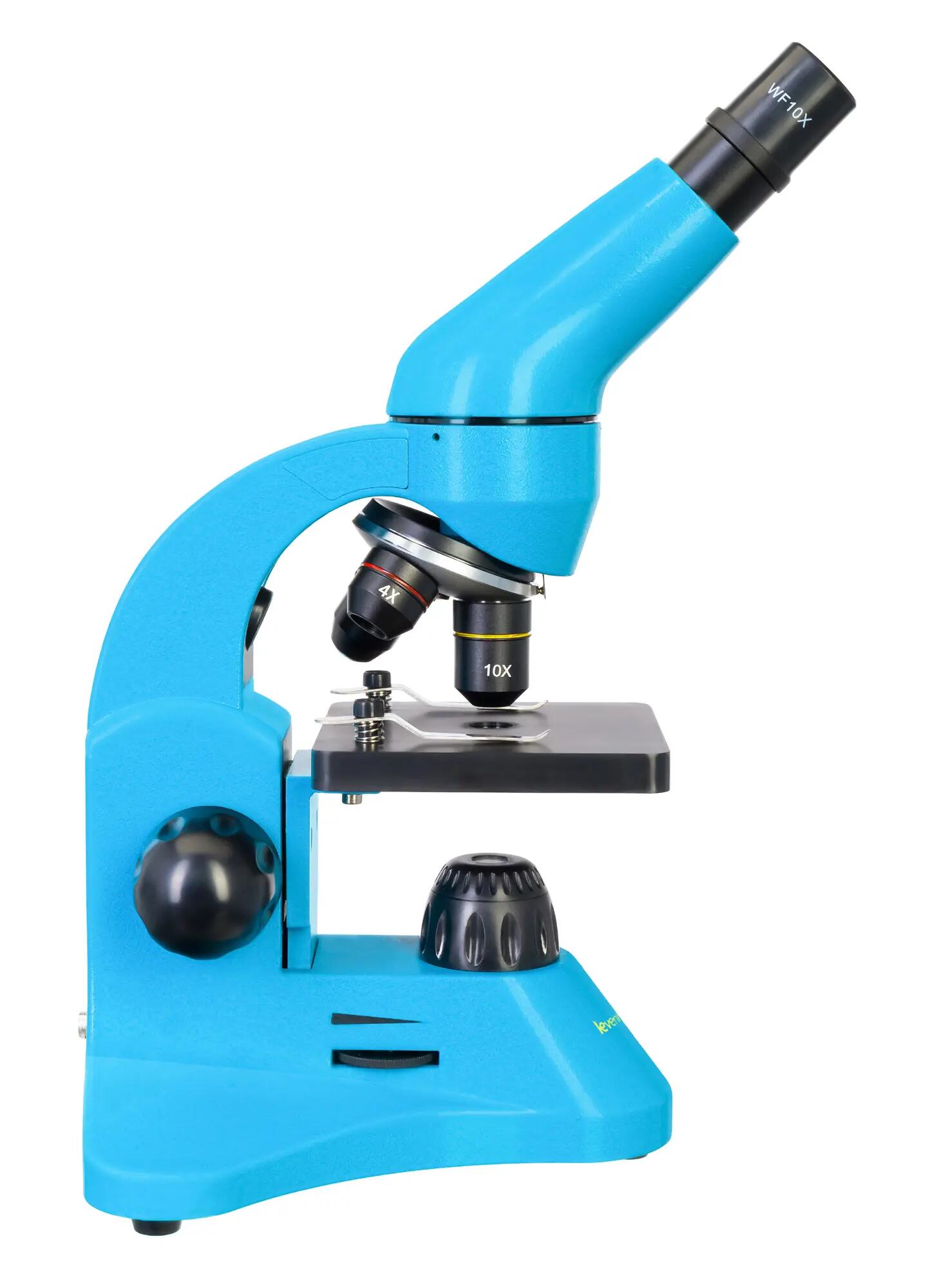 Microscopio Levenhuk Rainbow 50L Azzuro con libro in italiano 8/15