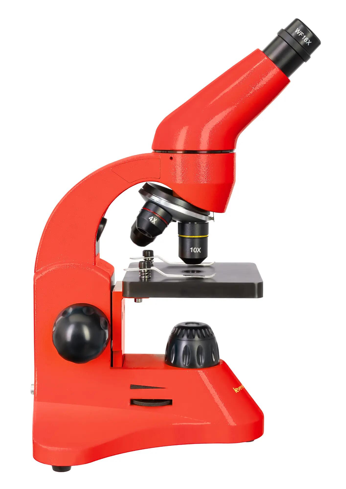 Microscopio Levenhuk Rainbow 50L PLUS Arancione con libro in tedesco 8/15