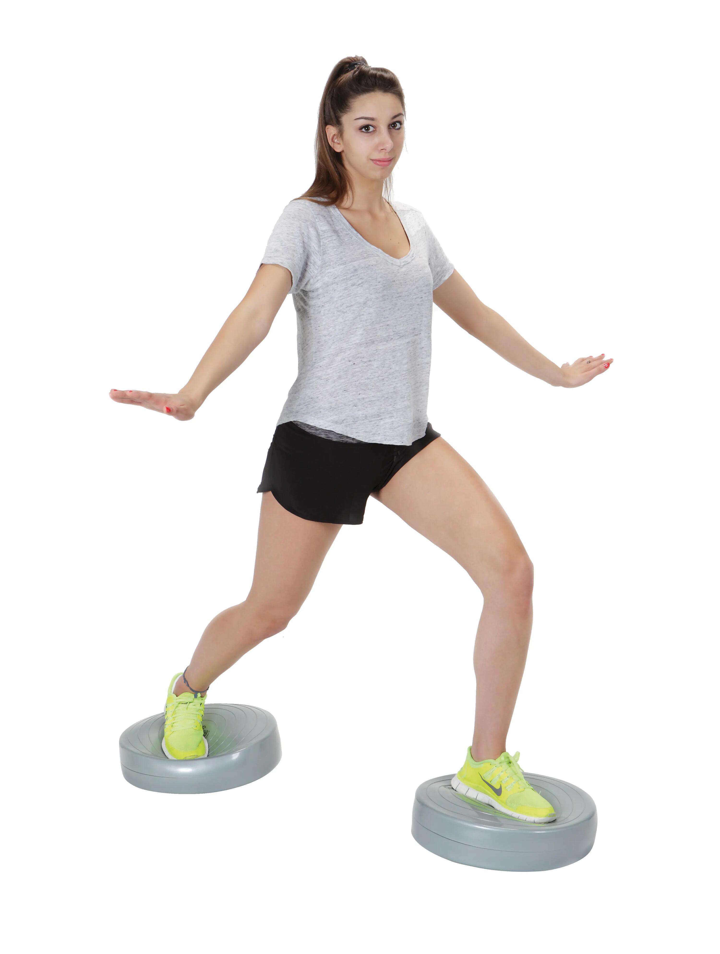 Gymnic Stability Wheel Pedana propriocettiva gonfiabile Ø 40 cm grigia 9/10