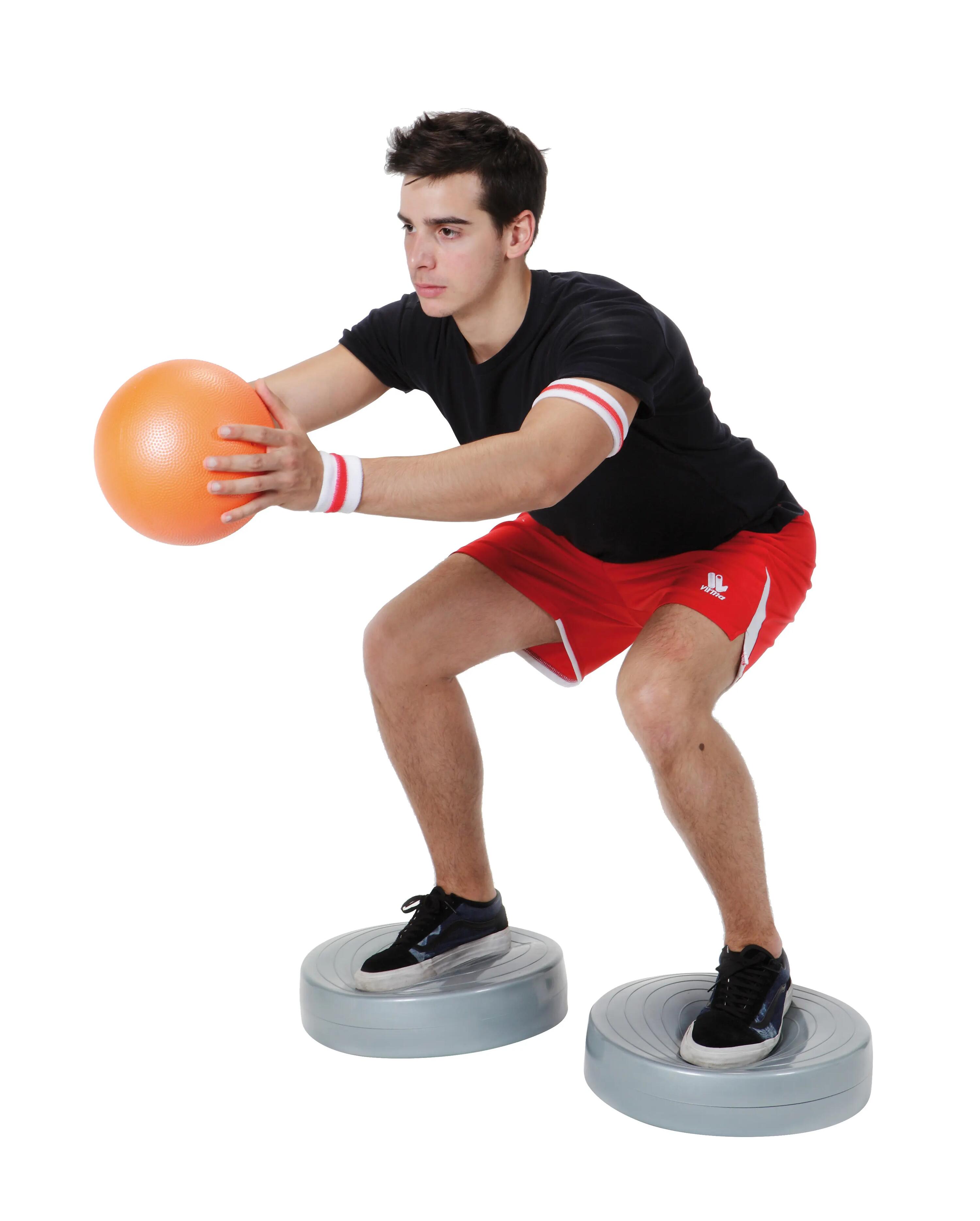 Gymnic Stability Wheel Pedana propriocettiva gonfiabile Ø 40 cm grigia 8/10
