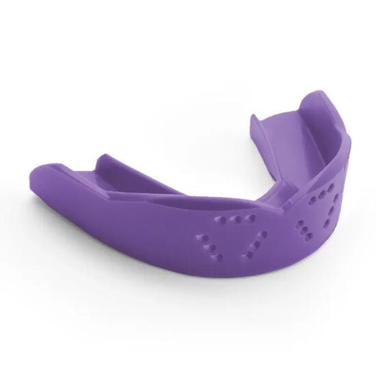 CCM Sisu protège-dents 3D violet pour adultes, protège-poignets et protège-dents