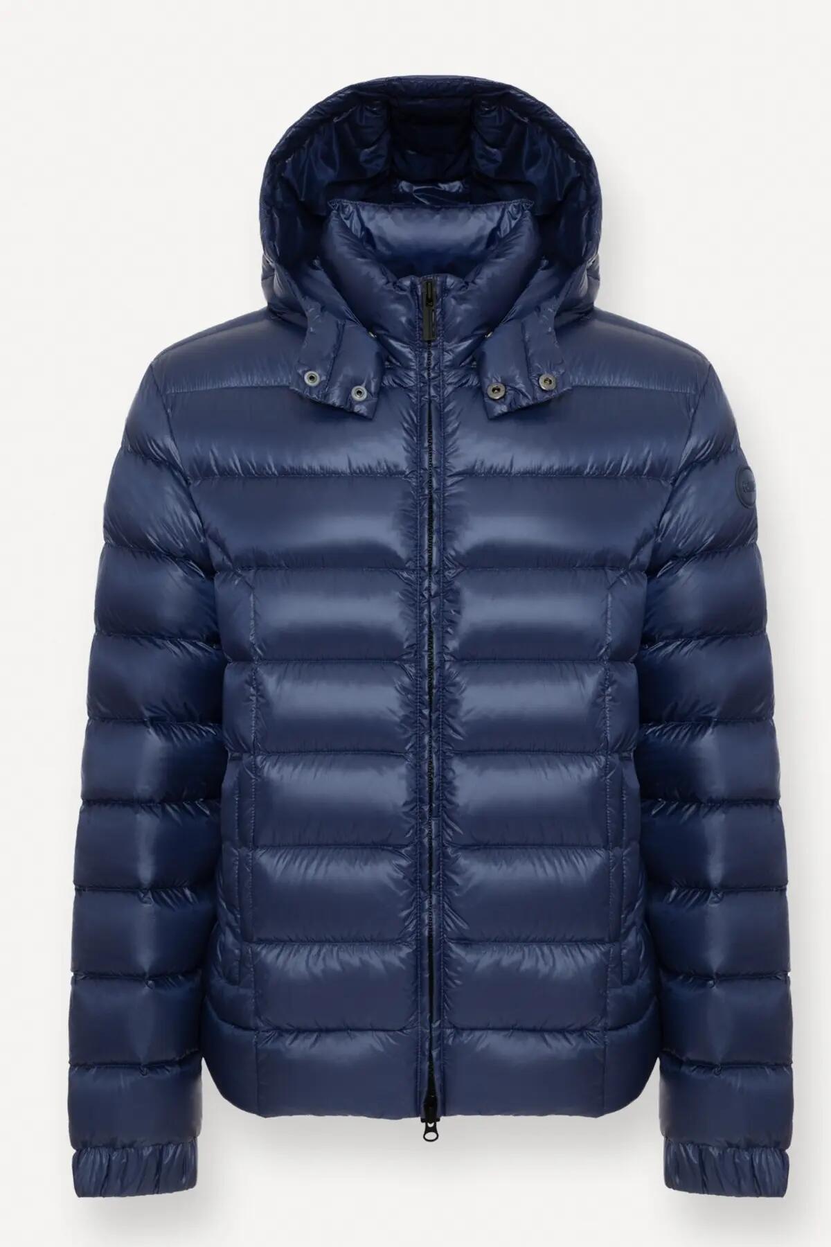 Jaqueta Colmar Modelo 12000071r Quilted Detacheable Hoodi Cor Azul 4/5
