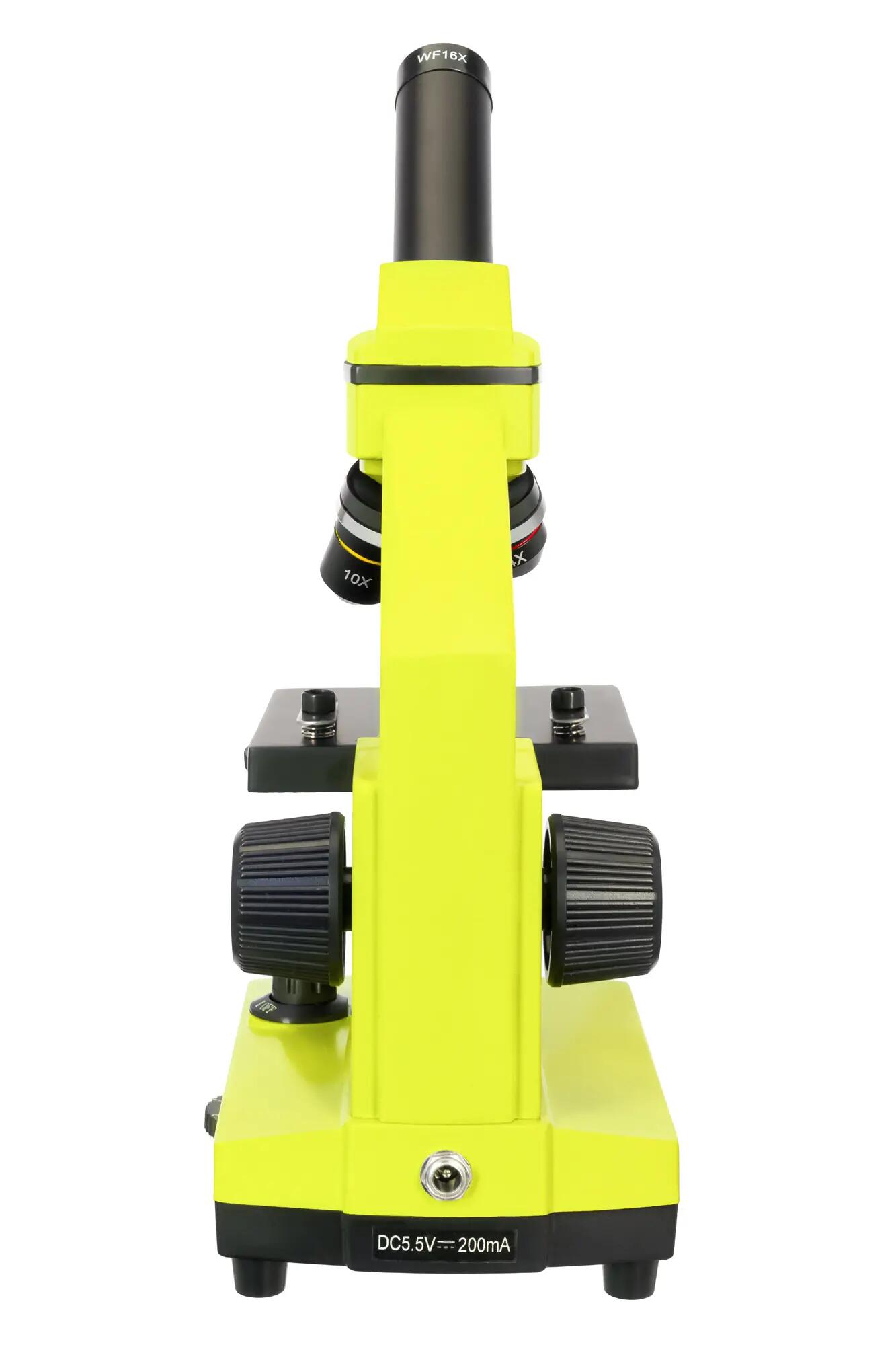 Microscopio Levenhuk Rainbow 2L PLUS Verde limetta con libro in italiano 7/15