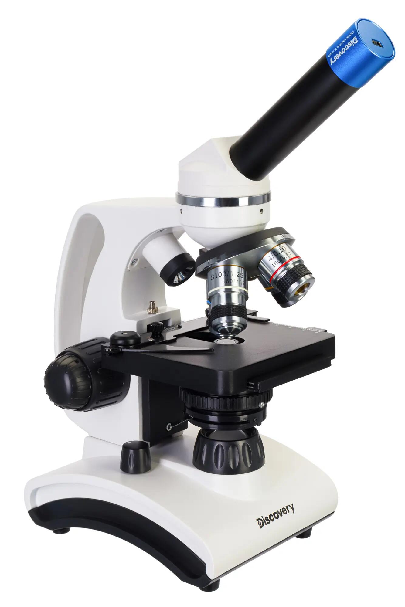 Microscopio digitale Levenhuk Discovery Atto Polar con libro in inglese 6/14