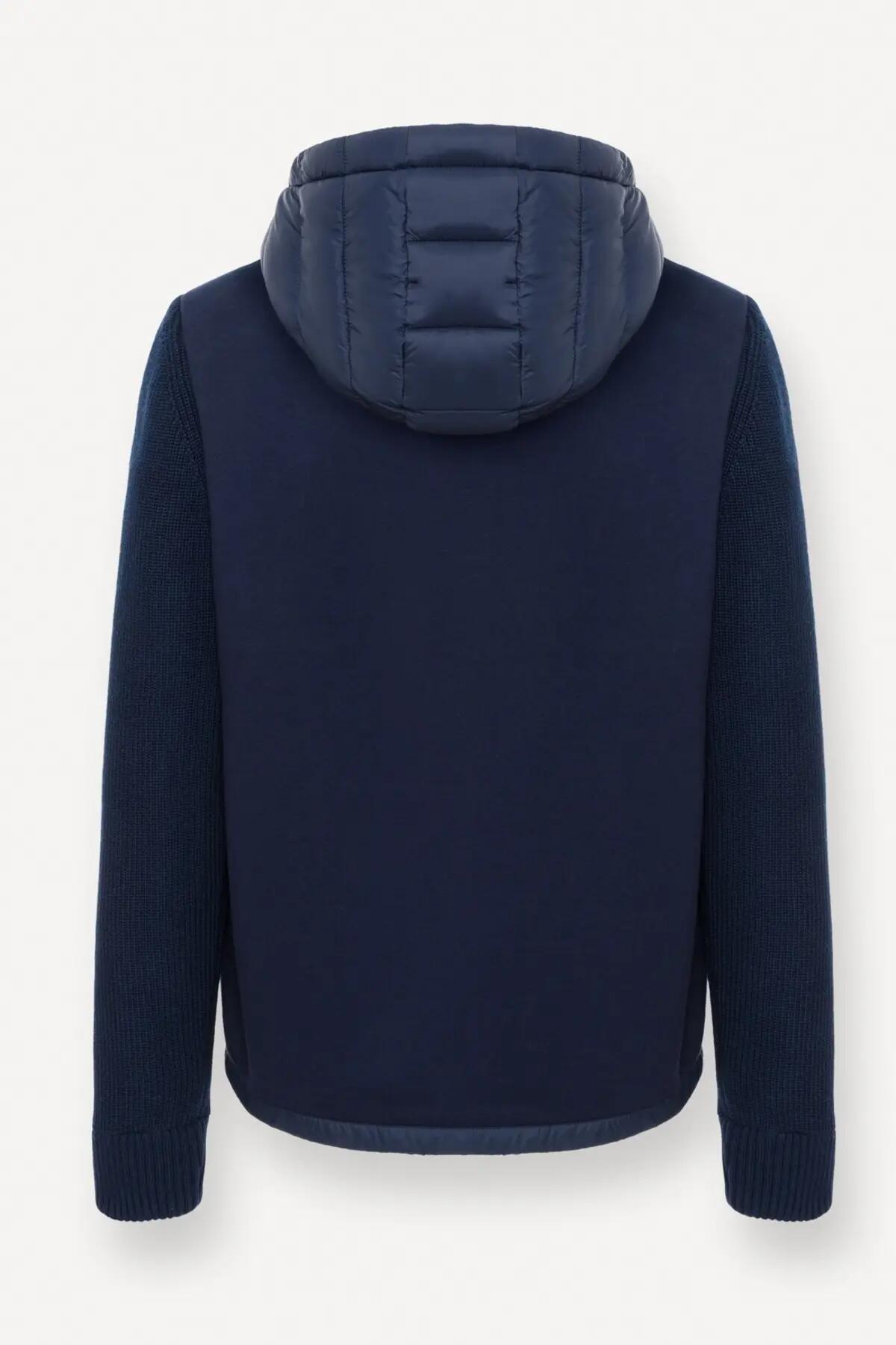 Jaqueta Colmar Modelo 11000012c Multi Material Hoodie Jac Cor Azul 5/5