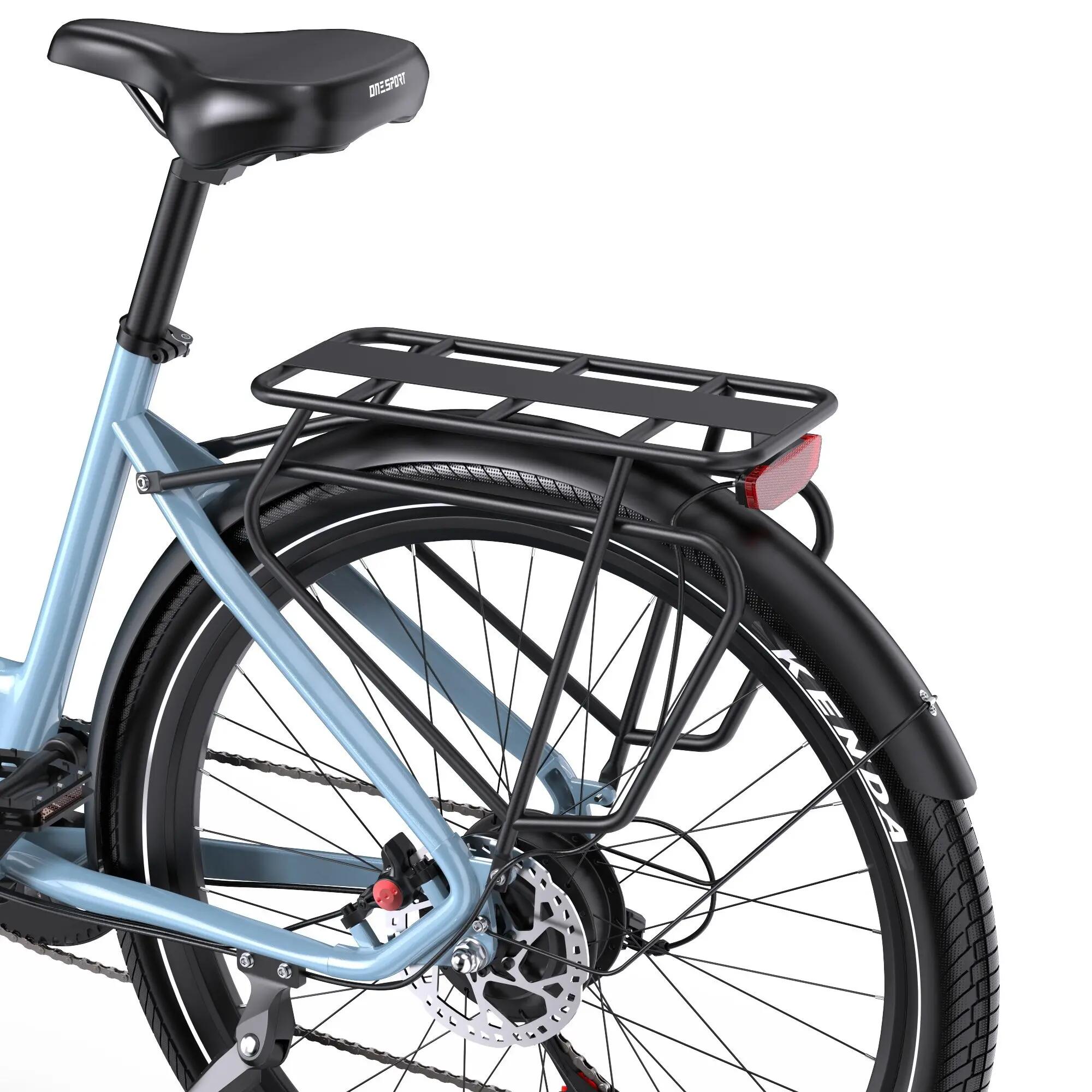 ONESPORT WT05 Vélo électrique moteur 250W, 36V 18,2Ah, 120km, Shimano 7 vitesses 9/11