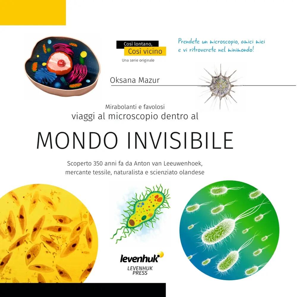 Microscopio Levenhuk Discovery Pico Terra con libro in italiano 5/15