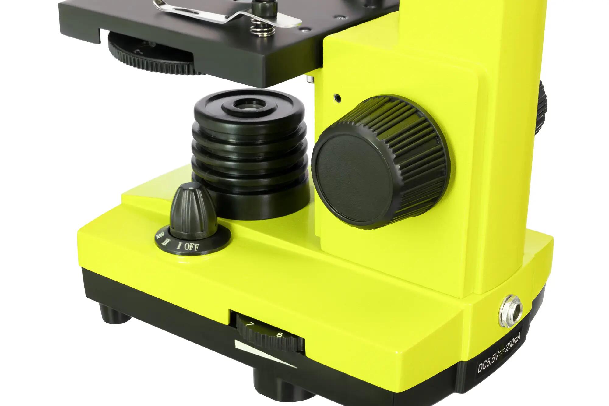Microscopio Levenhuk Rainbow 2L PLUS Verde limetta con libro in italiano 11/15