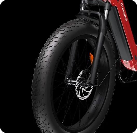 Bicicletta elettrica Bodywel D9 Fat Bike 26x4.0 pollici, batteria 48V 15Ah 7/9