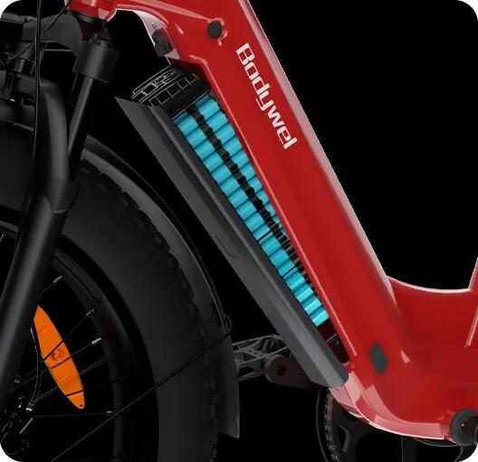 Bicicletta elettrica Bodywel D9 Fat Bike 26x4.0 pollici, batteria 48V 15Ah 5/9