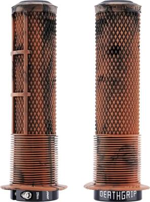 Set dmr deathgrip2 flange lock-on handvatten, 135 mm, bruin marmer