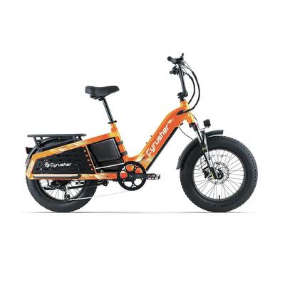 Cyrusher glider elektrische bakfiets met 52v 15,6ah accu