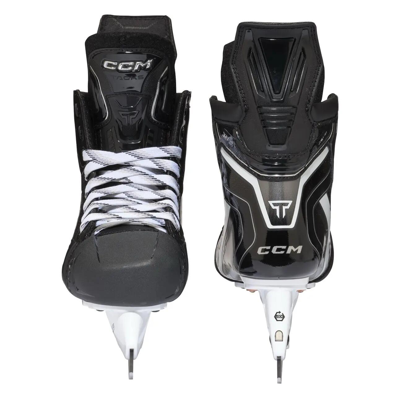 CCM Tacks patines de jugador Junior Regular negros juveniles 4/5