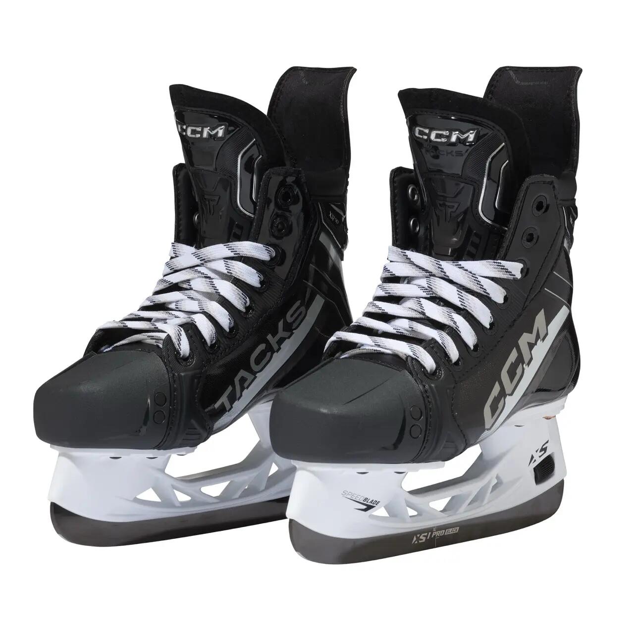 CCM Tacks patines de jugador Junior Regular negros juveniles 2/5