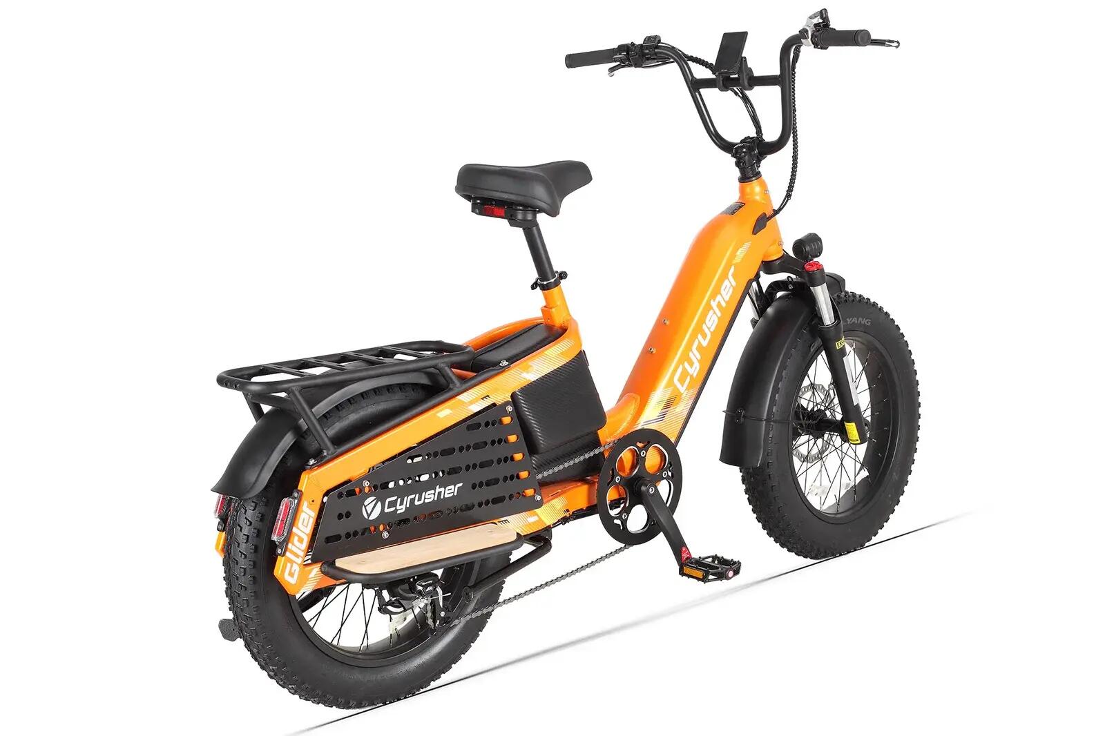 Vélo cargo électrique Cyrusher Glider avec batterie 52V 15,6AH 2/5