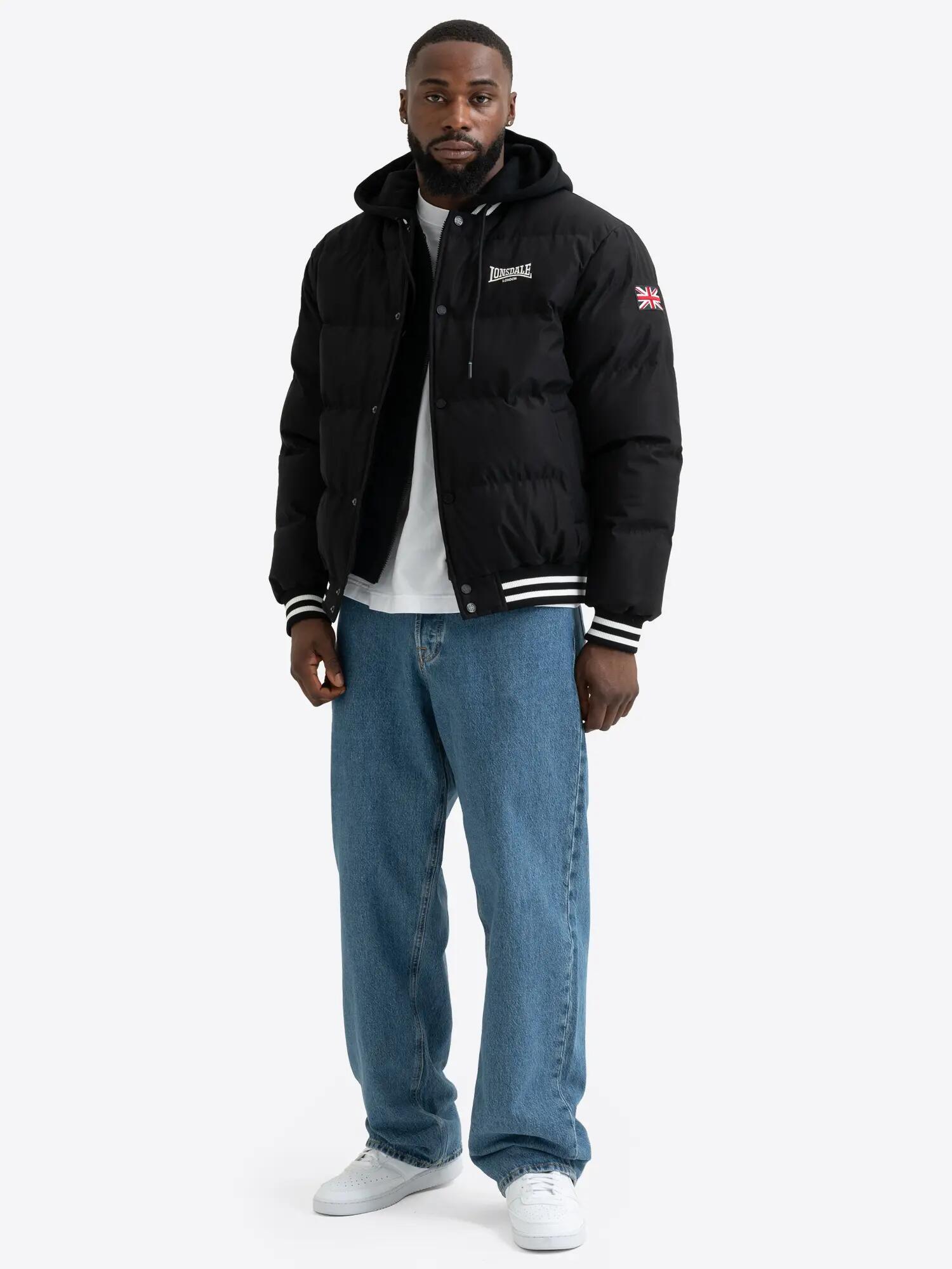 LONSDALE Herren Jacke mit Kapuze normale Passform AFON ERCH 3/7