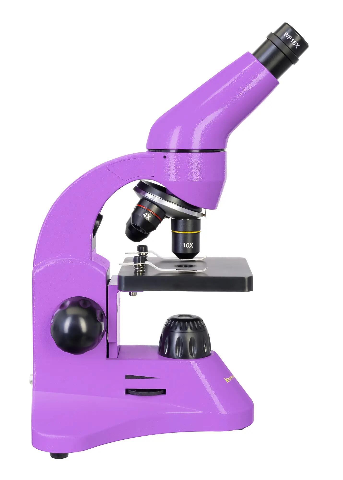 Microscopio Levenhuk Rainbow 50L PLUS Ametista con libro in inglese 8/15