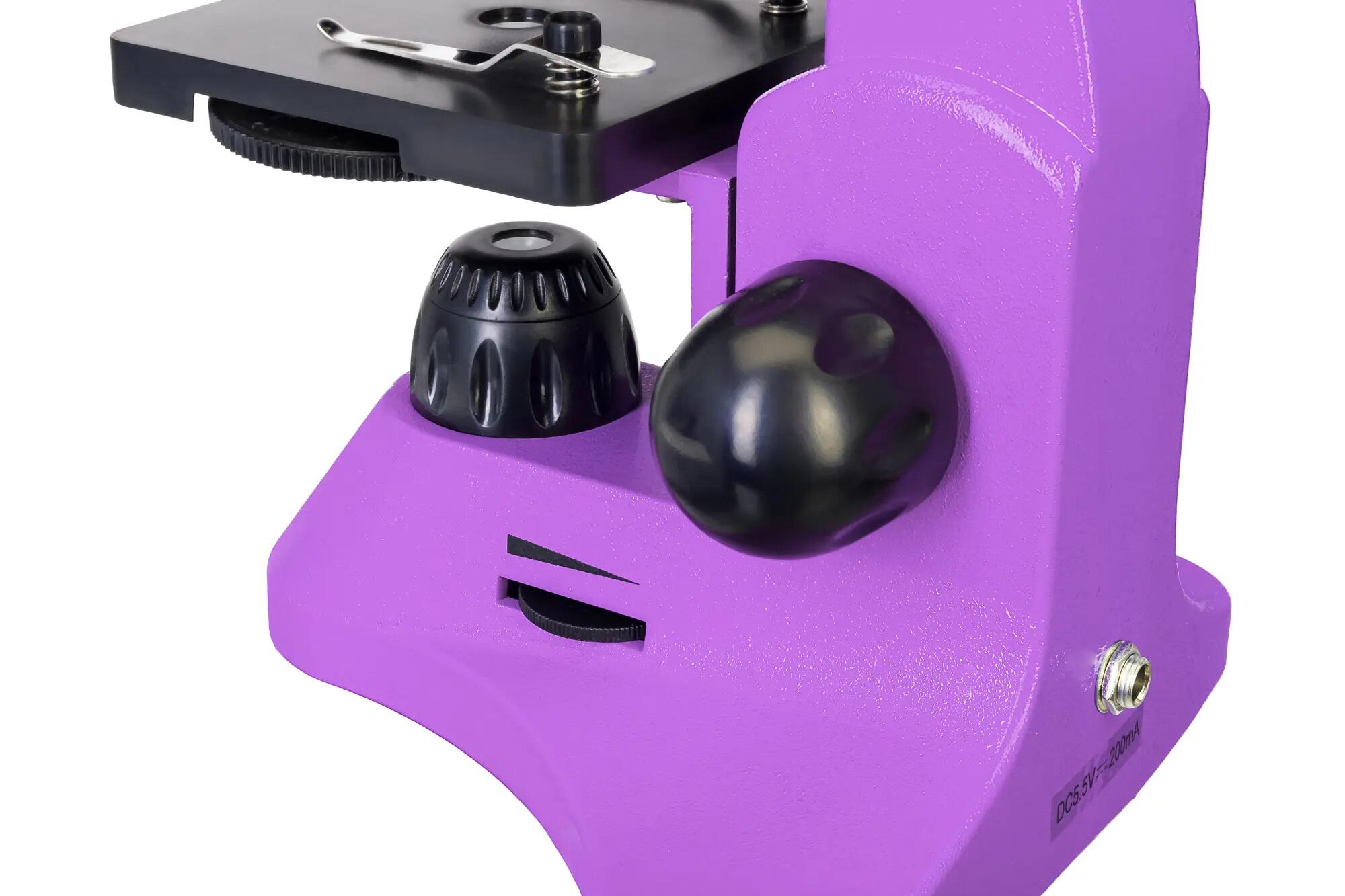 Microscopio Levenhuk Rainbow 50L Ametista con libro in bulgaro 15/15