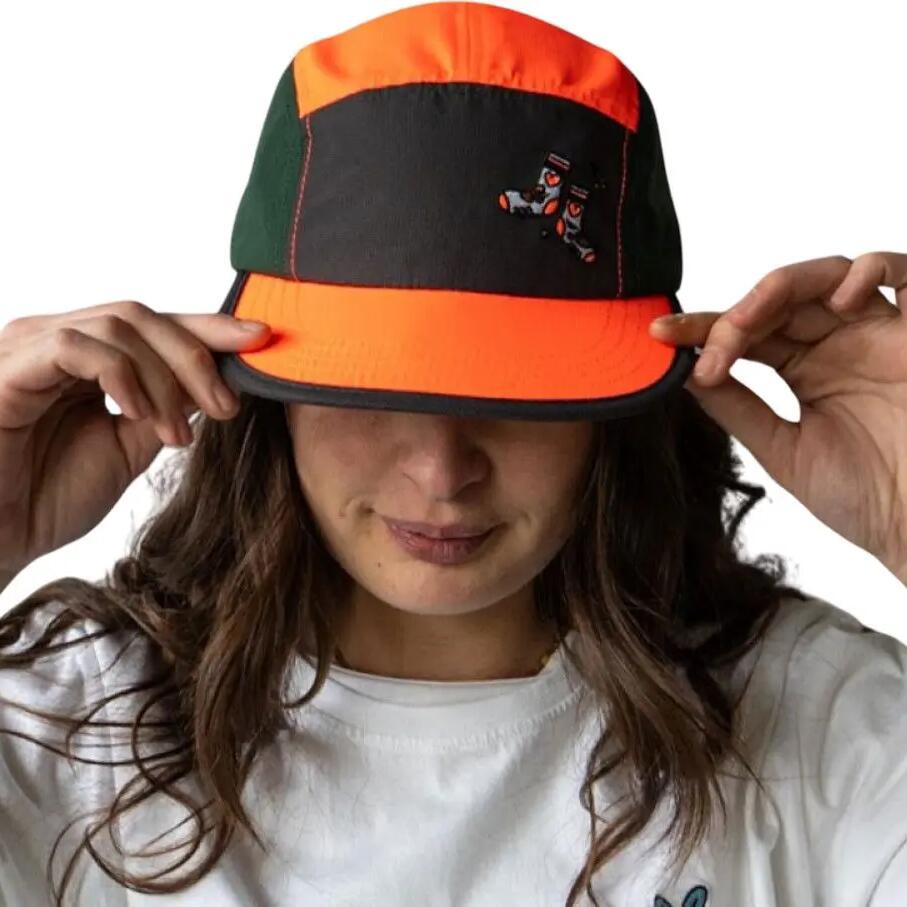 BV Sport 5 panel cap DBDB Pop Orange