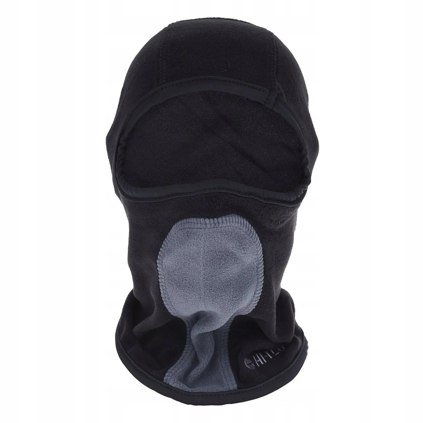 Polarowa kominiarka dla dorosłych Hi-tec Balaclava Microfleece czarny 2/4