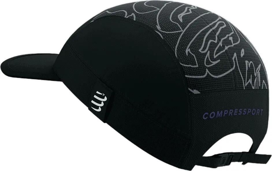 Compressport 5 Panel Light Cap Aurora Negro 2/2