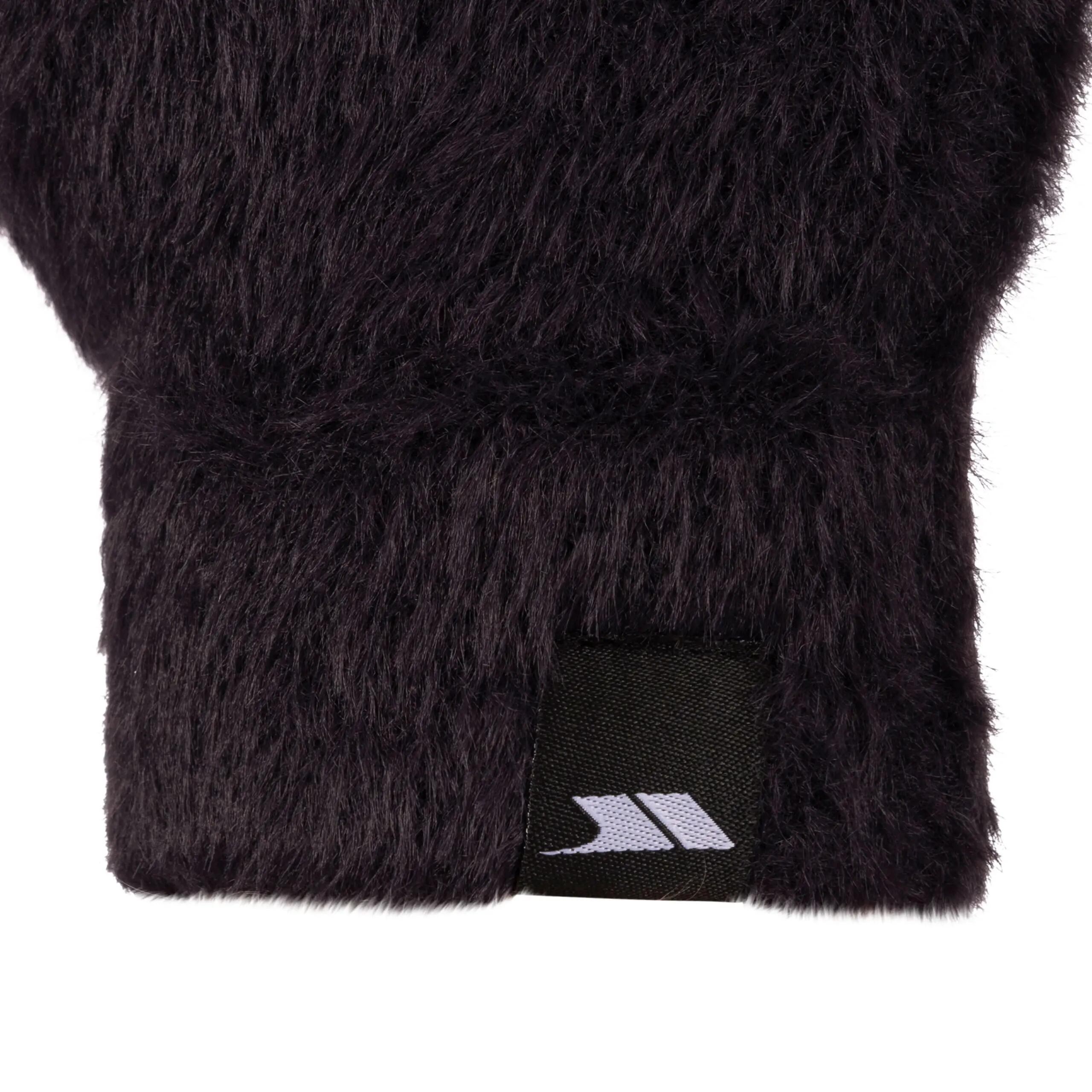 WoMens Knitted Ski Mitts Fitted Cuff Short Fur Pile Lining Seth 2/5